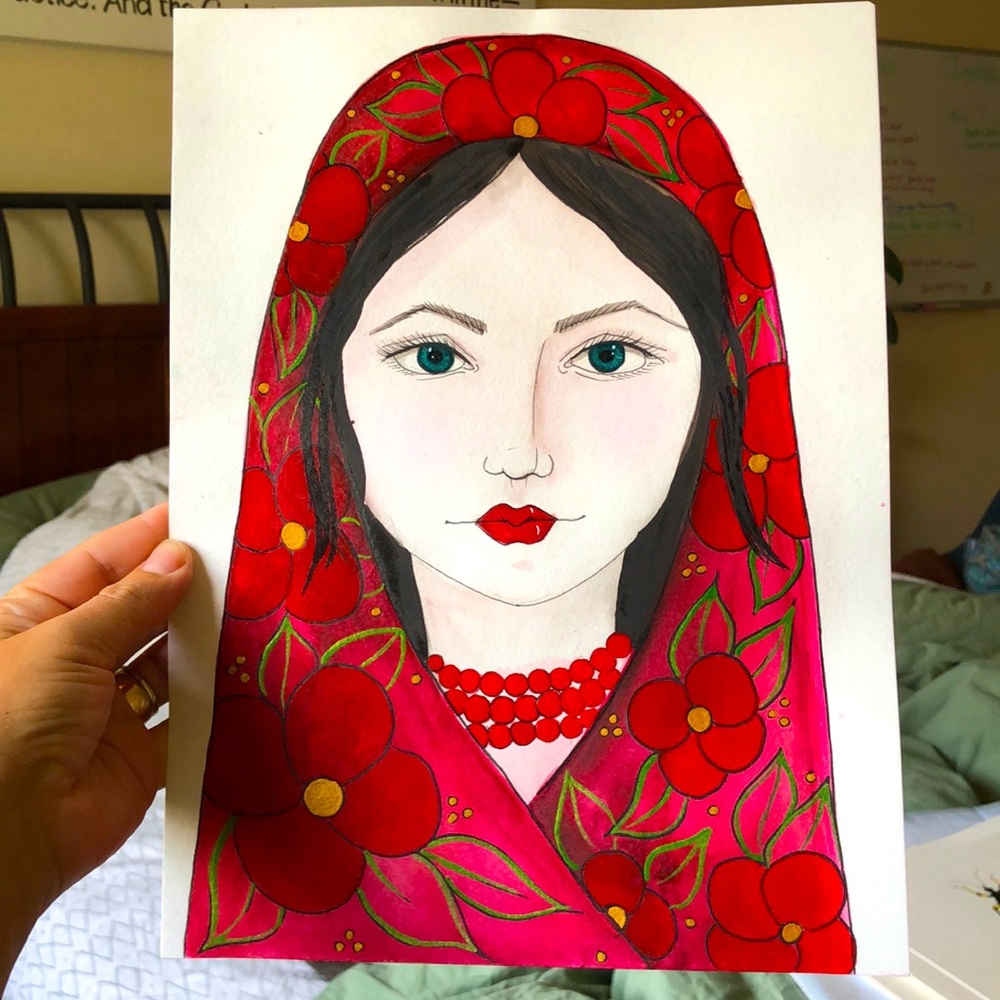 Original Matroshka doll face painting!